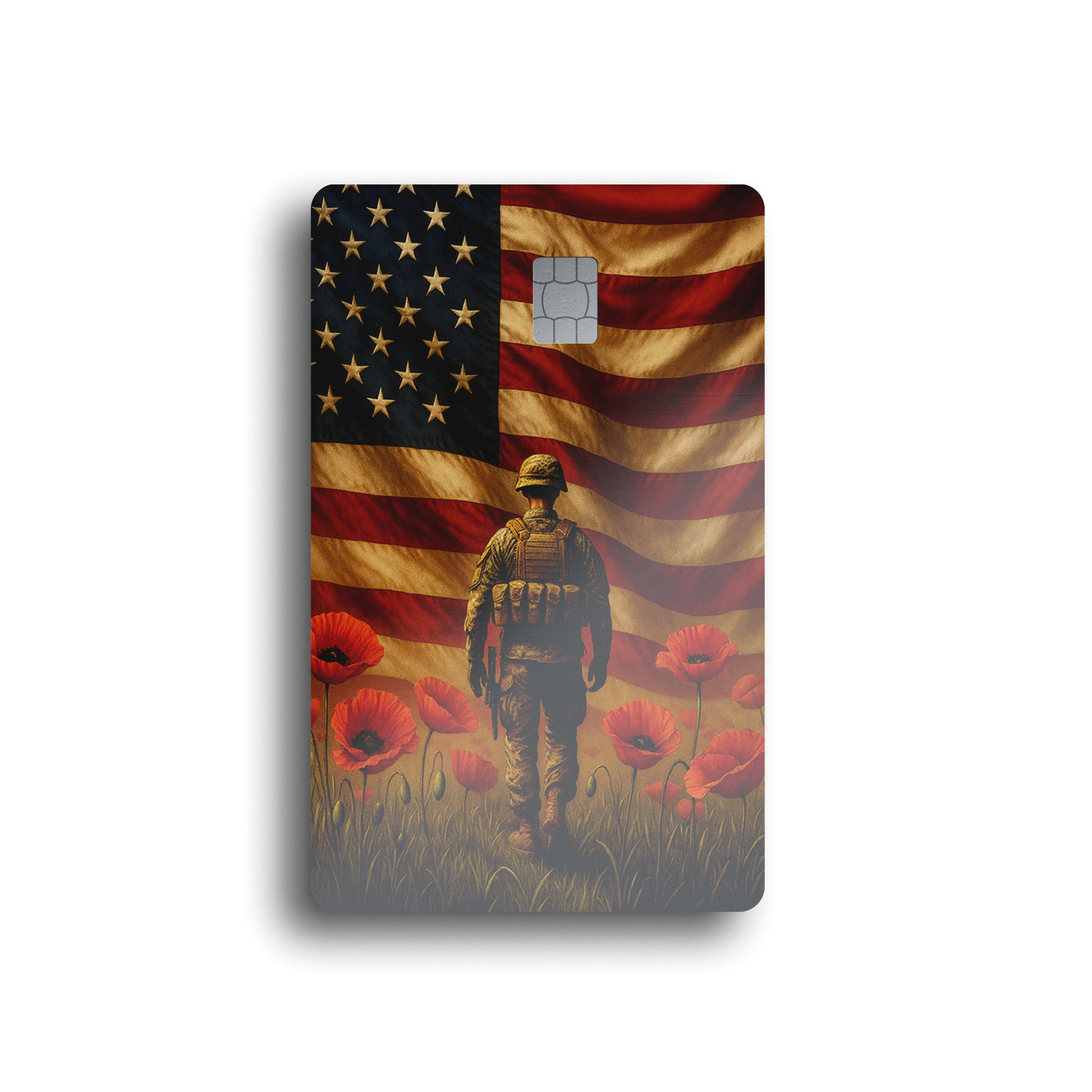 Remembrance Poppy Soldier Card Skin